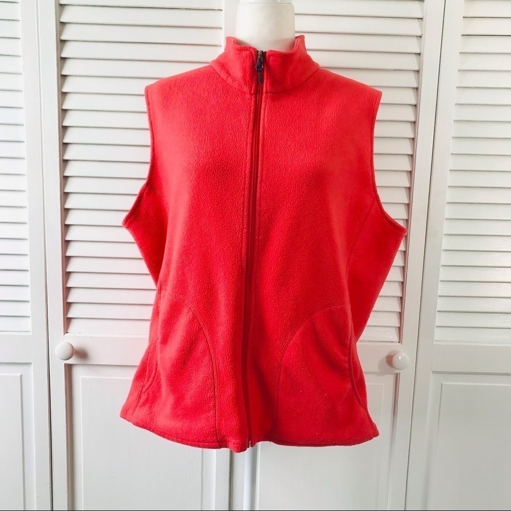WOOLRICH Pink Fleece Vest Size 2XL